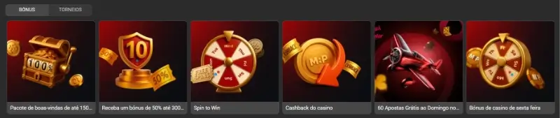Conjunto de bónus de casino da Megapari