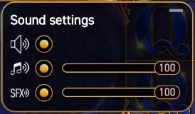 Defenições de som da slot machine Magic Spins