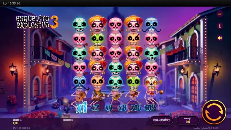 Esqueleto Explosivo 3 slot machine