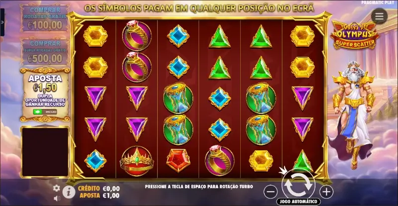 Slot machine Gates of Olympus Super Scatter