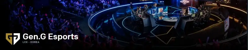 Equipa de LoL Gen.G eSports (Coreia do Sul)