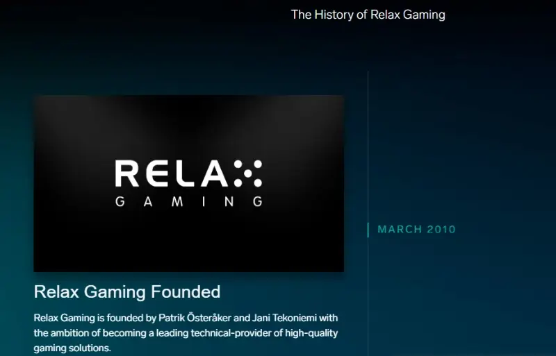 História da Relax Gaming
