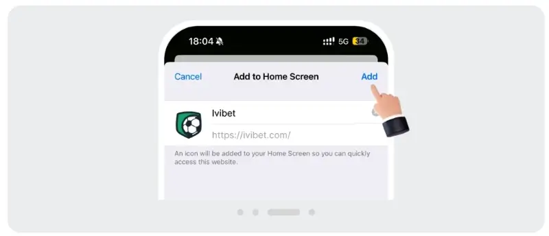 Instalar a Ivibet app no iOS