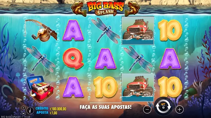Slot machine Big Bass Splash em modo demo