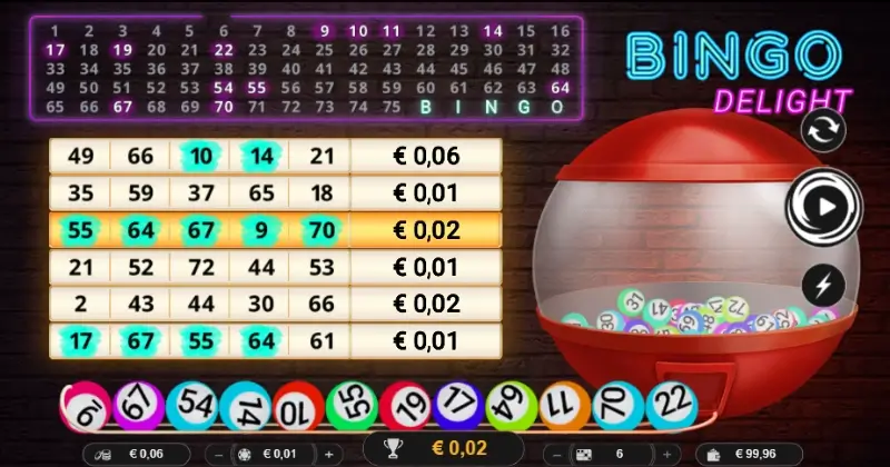 Jogo Bingo Delight na versão grátis