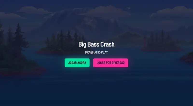 Opção de jogar Big Bass Crash na sua versão grátis