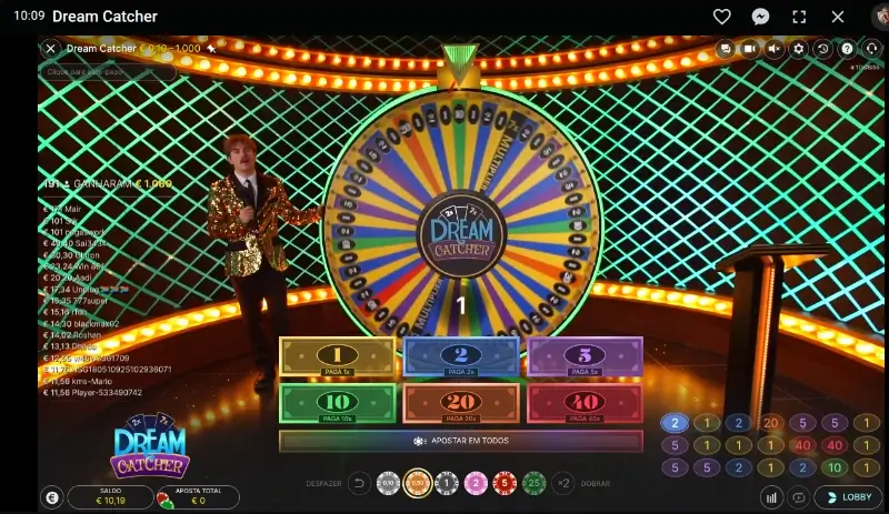 Jogo casino ao vivo na Leon