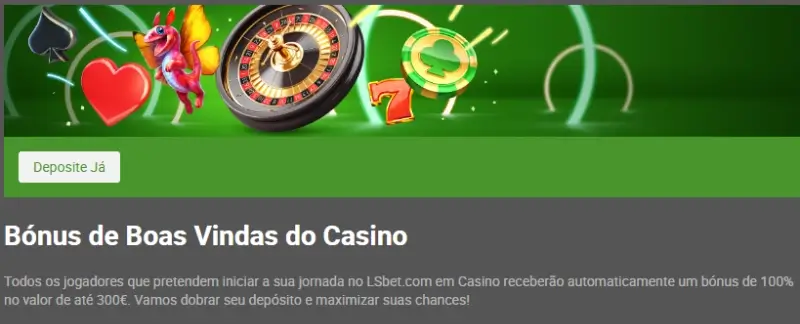 Bónus de boas-vindas para casino na LSBet