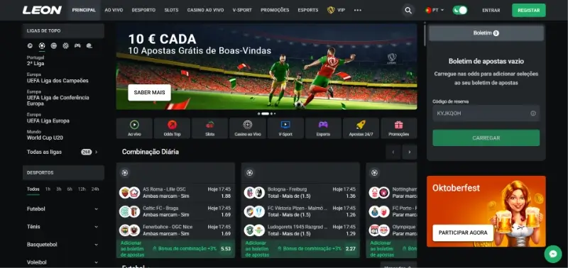 Página de apostas mundial 2026 na Leon Bet