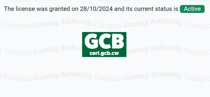 Certificado de licença no Curação