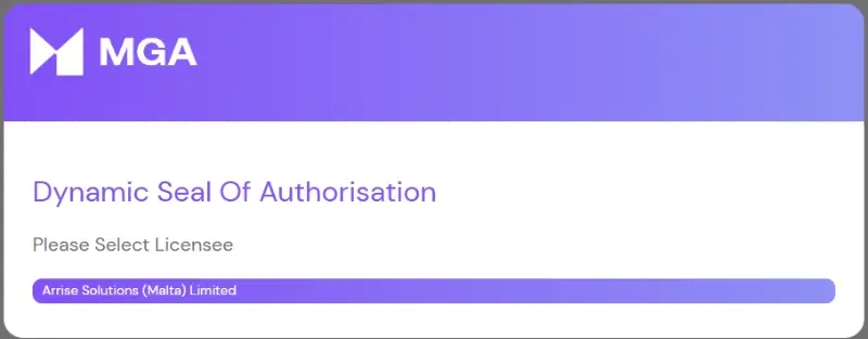 Selo de certificação da MGA