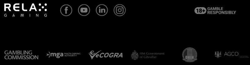 Entidades e licenças da Relax Gaming