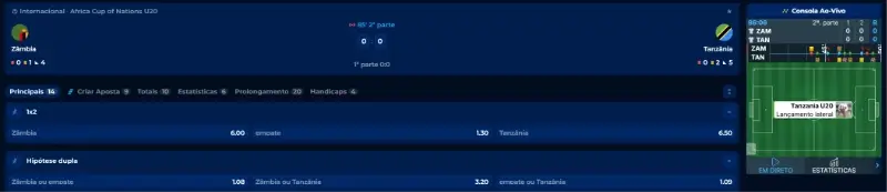 Match tracker dispnível na BillionaireSpin