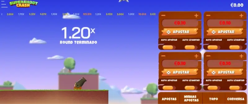 Jogo crash supershoot crash no MyEmpire Casino
