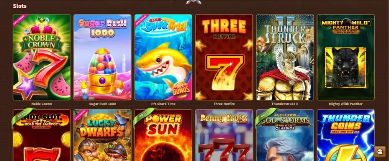 Página de slot machines do MyEmprie Casino
