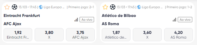 Exmplo de odds no Cazimbo