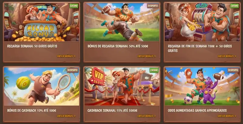Promoções disponíveis na StoneVegas