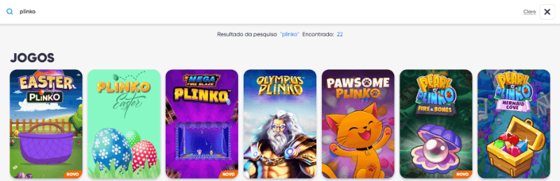 Jogos de plinko disponíveis no casino do Cazimbo