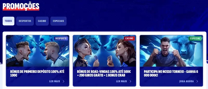 Promoções disponíveis na BankonBet