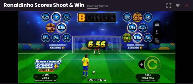 Ronaldinho Scores Shoot & Win no casino do Wild Tokyo