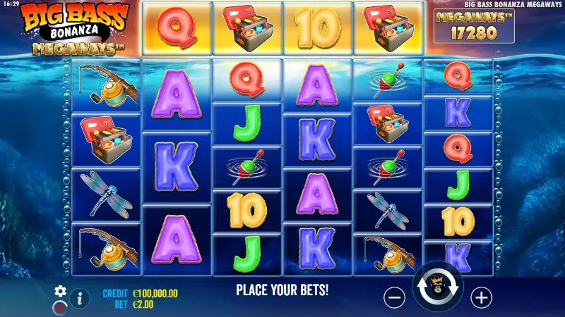 Slot machine Big Bass Bonanza Megaways