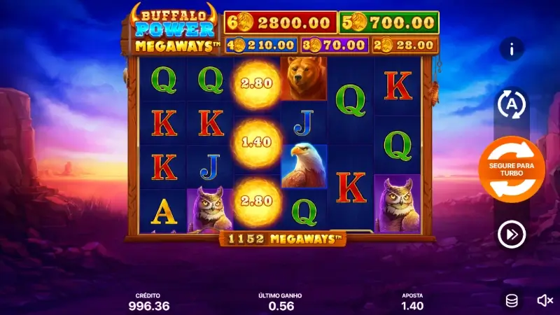 Slot machine Buffalo Power - Megaways