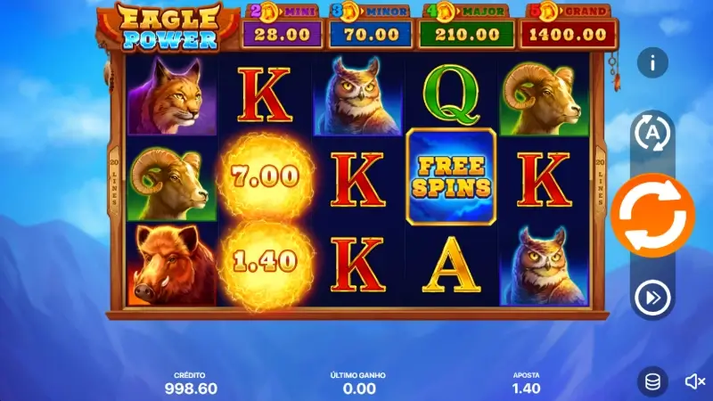 Slot machine Eagle Power - Hold & Win
