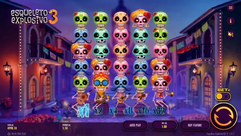 Esqueleto Explosivo 3 slot machine