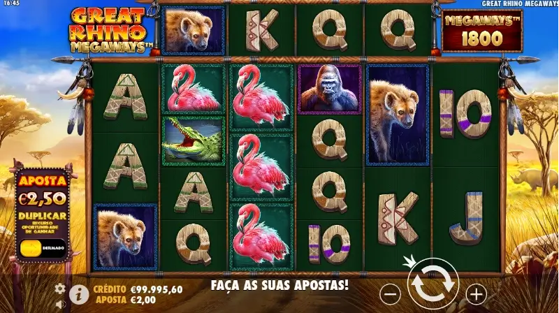 Slot machine Great Rhino Megaways