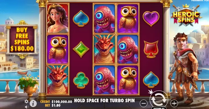 Slot machine Heroic Spins