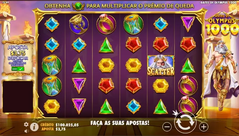 Slot machine Gates of Olympus 1000 no 5gringos casino