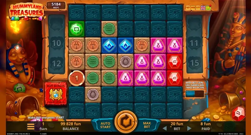 Slot machine Mummtland Treasures