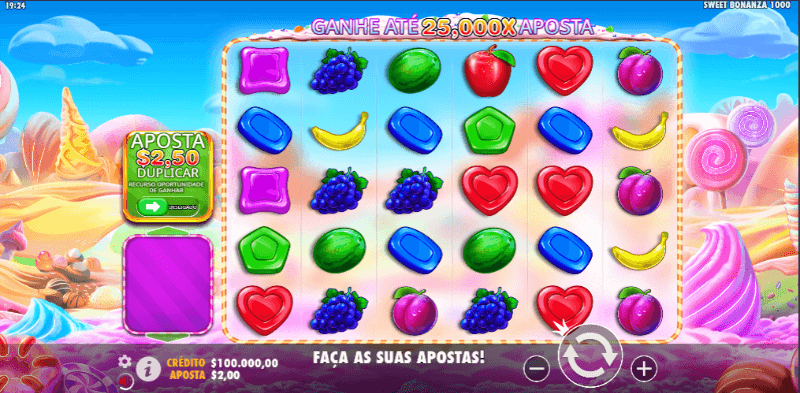 Slot machine Sweet Bonanza disponível no casino do Cazimbo