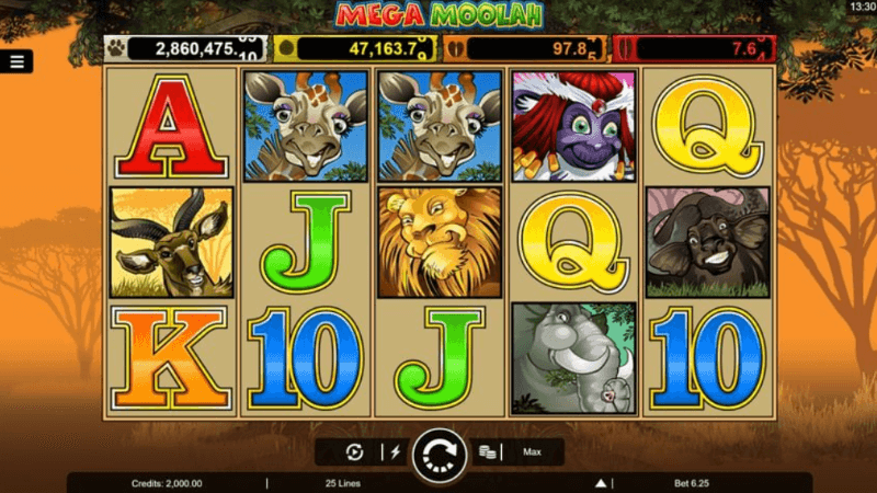 Slot machine Mega Moolah