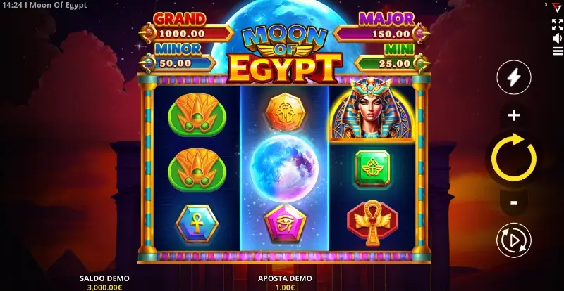 Slot machine Moon of Egypt: Runing Wins