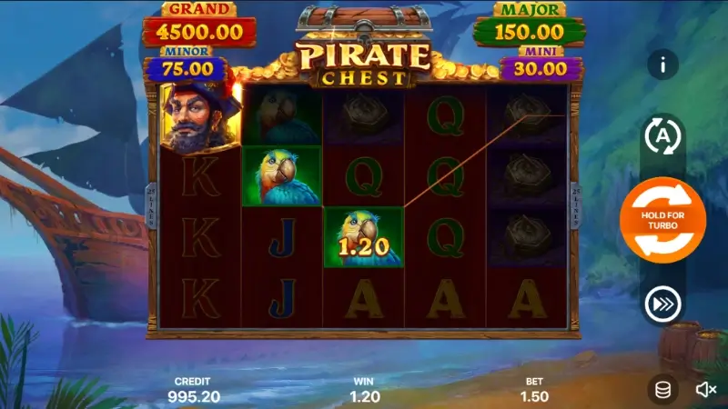 Slot machine Pirate Chest - Hold & Win