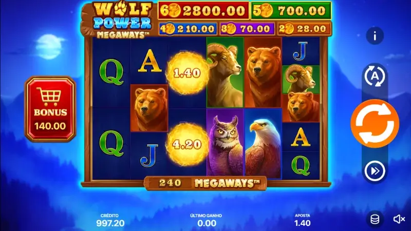 Slot machine Wolf Power - Megaways