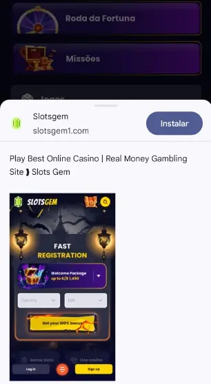 Download da SlotGem app