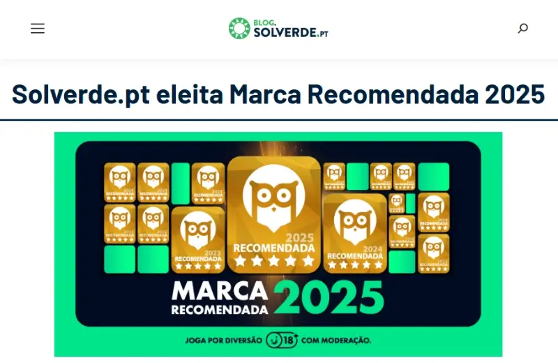 Solverde consedirada marca recomendada em 2025