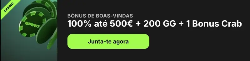 Bónus de casino do Spinit com 1 bónus crab