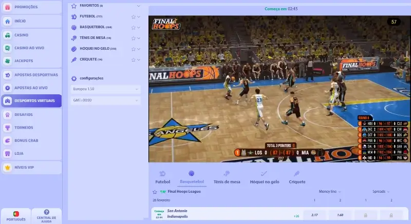 Desportos virtuais no Spinrollz