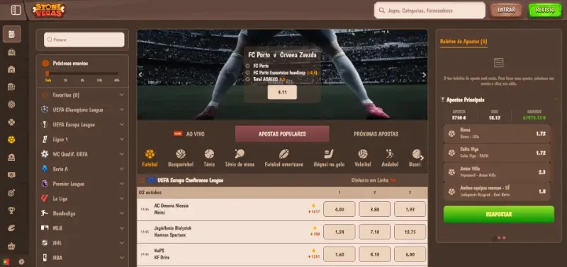 Página de apostas mundial 2026 na Stone Vegas