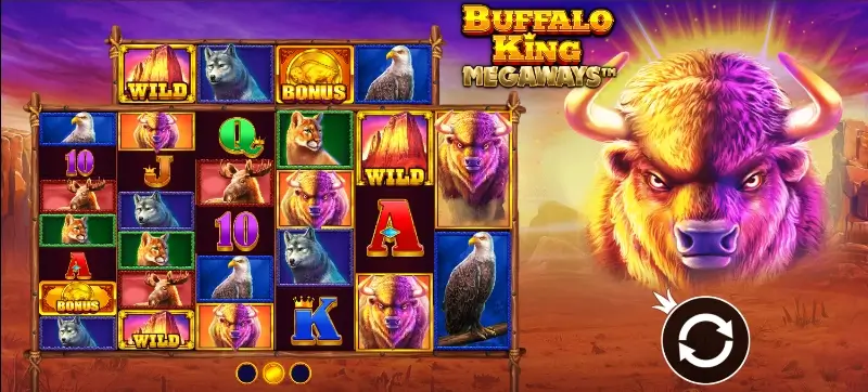 Temática da slot Buffalo King Megaways