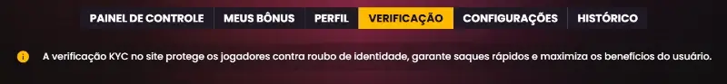 Verificação de identificação no Wild Tokyo Casino