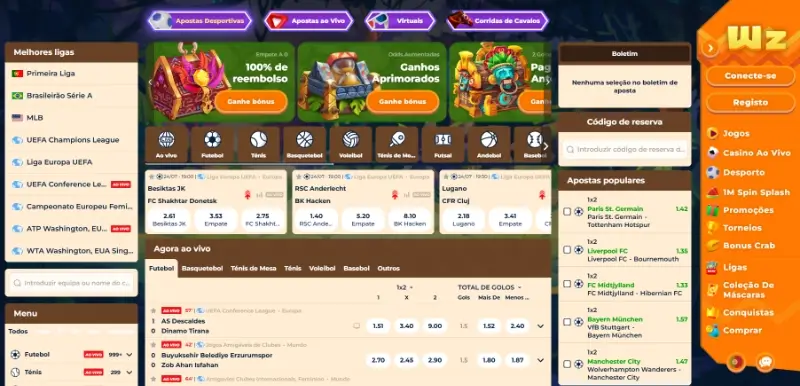 Página de apostas desportivas da 22Bet