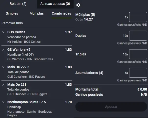 Acumulador na calculadora do placard