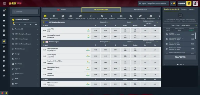 Apostas Mundial de Clubes na AllySpin