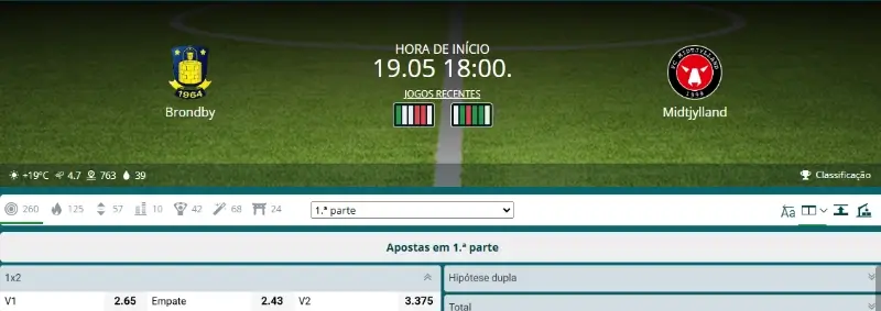 aposta 1ªparte brondby vs midtjylland