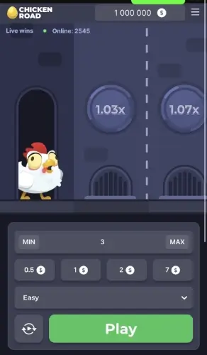 Aplicação para jogar Chicken Road