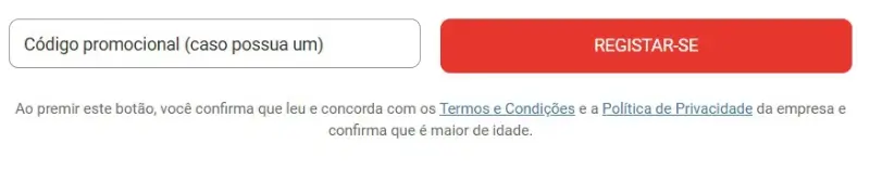 Ativar o código promocional da Megapari